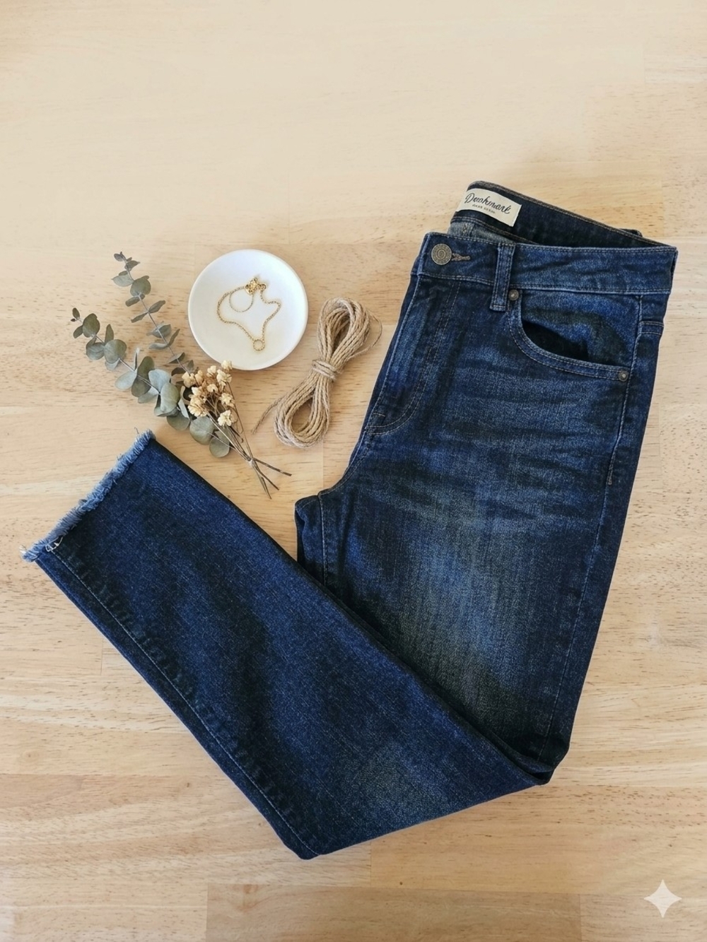 DEMOCRACY Ab"solution Seamless Ankle Skimmer Jeans | Dark Wash | Size 12
